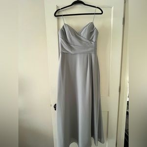 Hayley Paige grey bridesmaid dress